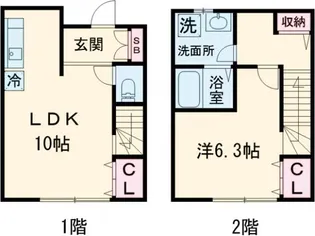神奈川県相模原市南区鵜野森1【一戸建】の間取り
