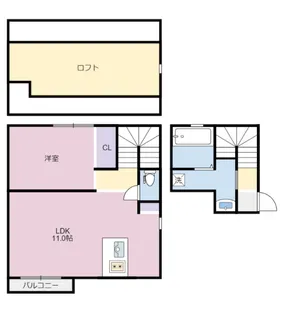 ラ・ヴィクトワール【2階】の間取り