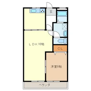 ダイアナポリス桜橋【2階】の間取り