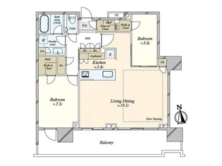 HARUMI FLAG PARK VILLAGE T棟【31階】の間取り
