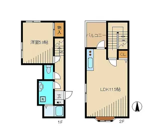 オーエム山王の間取り