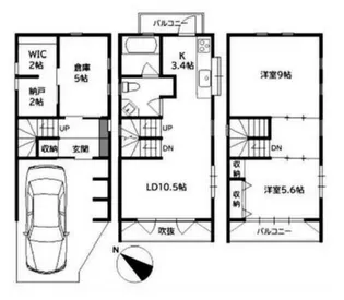 神奈川県横浜市中区小港町1【一戸建】の間取り