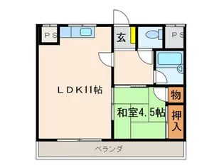 フラットピア88の間取り