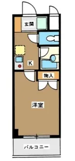 EVANS都立大【3階】の間取り