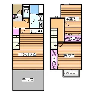 アスピリアOle(オーレ)【1階】の間取り