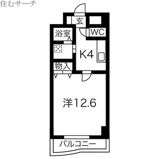 ランドマーク西町【2階】の間取り