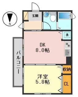 東京都江戸川区本一色3【マンション】の間取り