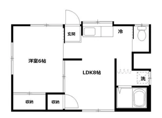 鈴野荘【1階】の間取り