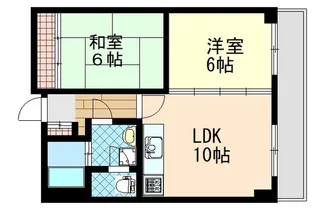 ウエスト宇品【5階】の間取り