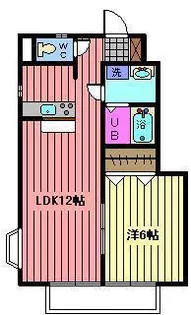 埼玉県さいたま市南区四谷3【アパート】の間取り