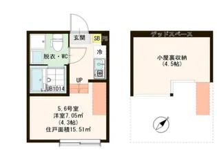 ハーモニーテラス宇喜田町II【2階】の間取り
