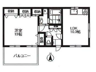 東京都国立市東4【アパート】の間取り