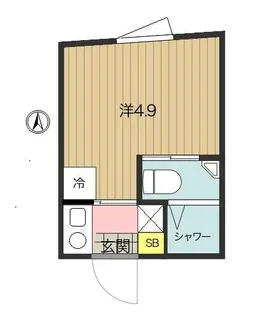 アスパイア新宿【1階】の間取り