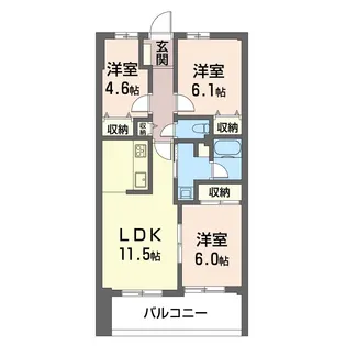 エクセル中野【3階】の間取り