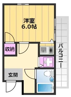 シャルマンフジ忠岡弐番館【2階】の間取り