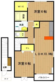 三重県多気郡明和町大字志貴【アパート】の間取り