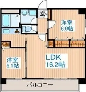 グランジュールマンション高砂駅前【6階】の間取り