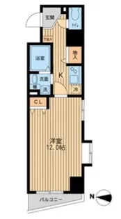 エクセリア池袋WESTII【7階】の間取り