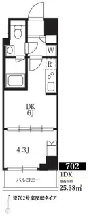 ハーモニーレジデンス#095【7階】の間取り