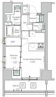 ONE ROOF RESIDENCE TAMACHI【6階】の間取り