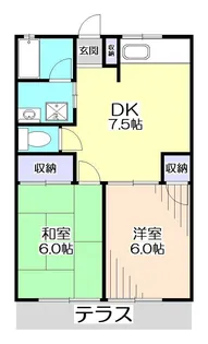 埼玉県所沢市小手指町1【アパート】の間取り