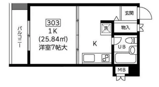 フィオーレ戸越【3階】の間取り