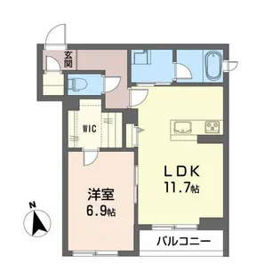 シャーメゾン成田町【3階】の間取り
