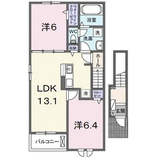 カルムIV【2階】の間取り