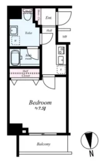 プレール・ドゥーク亀戸水神駅前【3階】の間取り