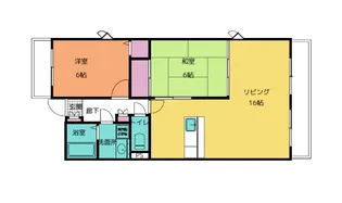 レジデンス内海【2階】の間取り