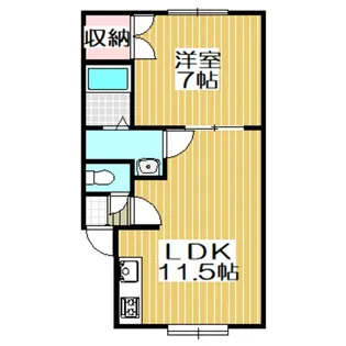 Mハイツ東町1【1階】の間取り