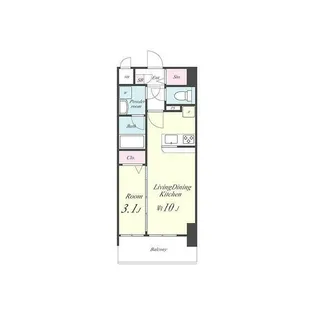 アン・ボルヌ【7階】の間取り