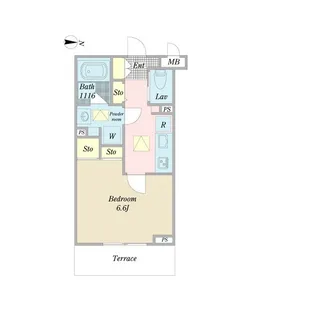 ベルソングス八潮【1階】の間取り