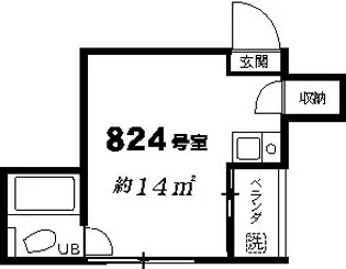 アーバンリゾート三軒茶屋8【2階】の間取り