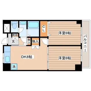 旭レジデンス【3階】の間取り