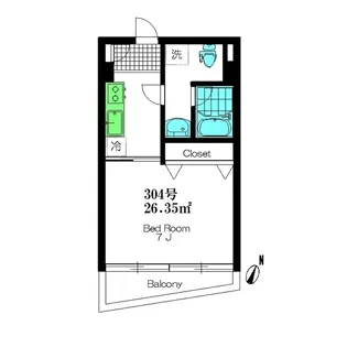 カモズハウス【3階】の間取り