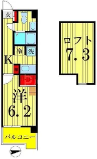CAVANA東駒形【3階】の間取り