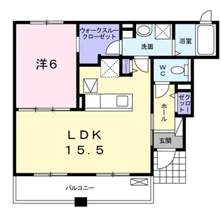 ミラモ ユート【1階】の間取り