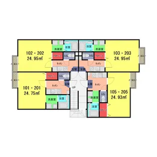 プレミエール新田【1階】の間取り