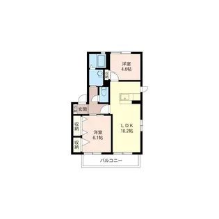 ピュアコーポII【2階】の間取り