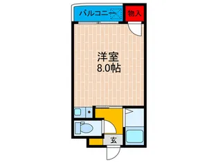 メゾンナガハマ パ-ト1【2階】の間取り