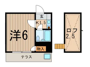 ビューパレス大宮A・B【1階】の間取り