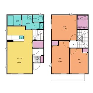 フォーレス モコ Bの間取り