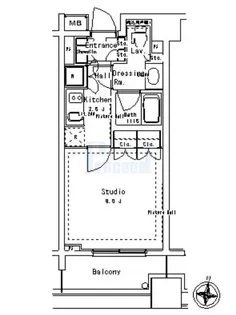 パークアクシス御茶ノ水ステージ【5階】の間取り