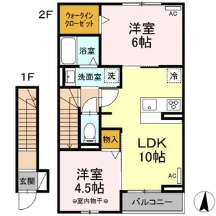 ベルタ・カーサ【2階】の間取り