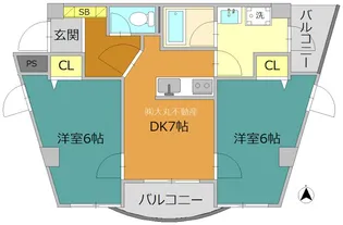 北綾瀬PSSビル【4階】の間取り