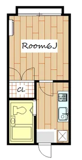 ハイツフレンド新町B【2階】の間取り