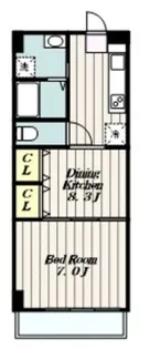 ロアジールマンション【1階】の間取り