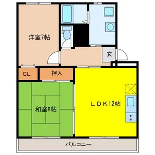 カサグランデ【1階】の間取り