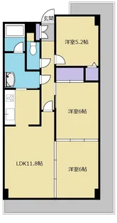 ガーデンプラザ泉中央【2階】の間取り